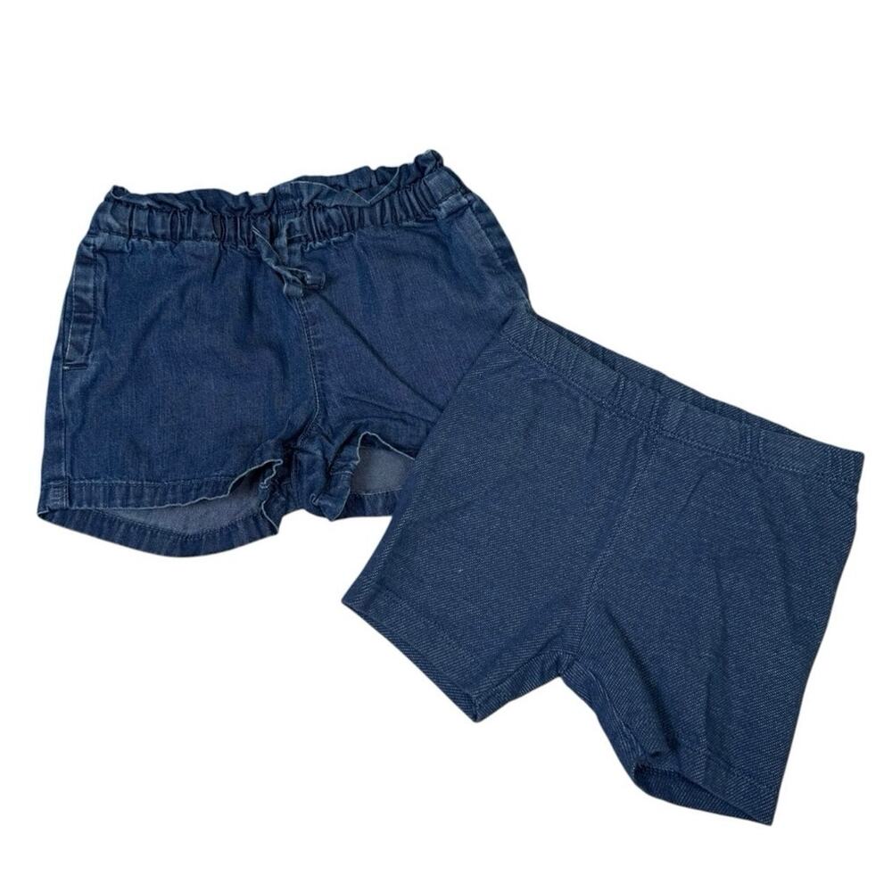 Jumping Beans Shorts Bundle Girls Denim Blue 12 Months